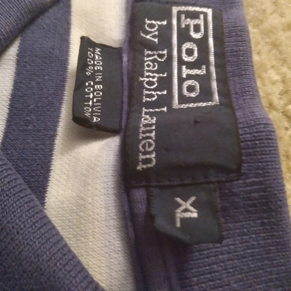 Polo by Ralph Lauren Striped Polo Preppy Y2K Office‎ Casual Academia Shirt XL